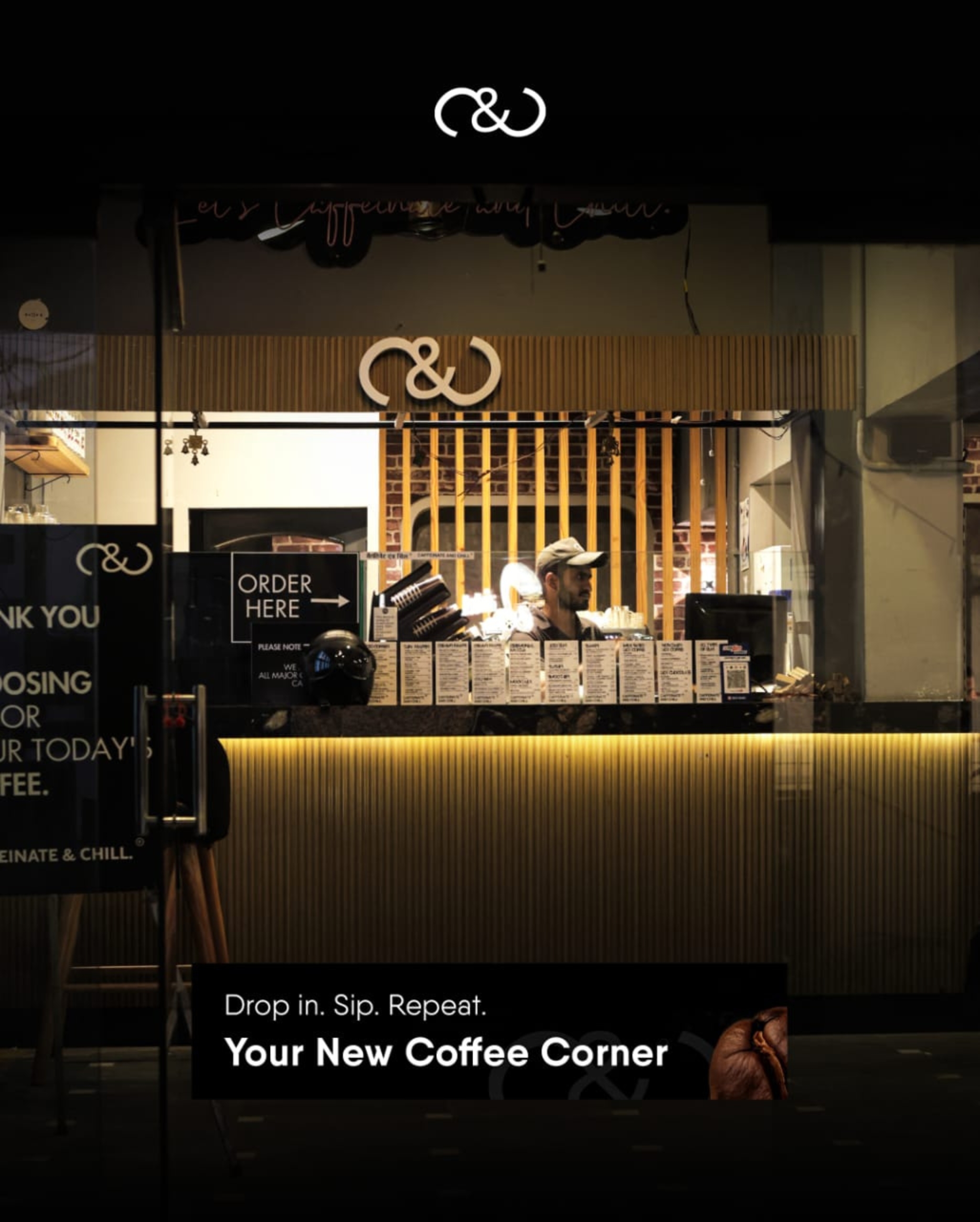 Inside CAFFEINATE AND CHILL